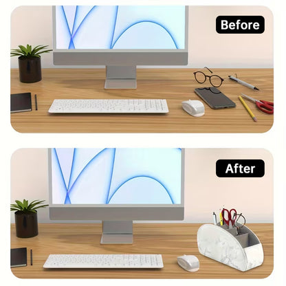 5スロットリモコンホルダーボックス - テレビ、メディアプレーヤー、ヒーター、ゲームコントローラー用デスクトップオーガナイザー